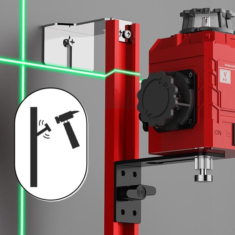 Level Meter Wall Bracket Lasers Wall Hanging Artifact Multifunction Water Instrument Hanger Adjustment Lifting Rod