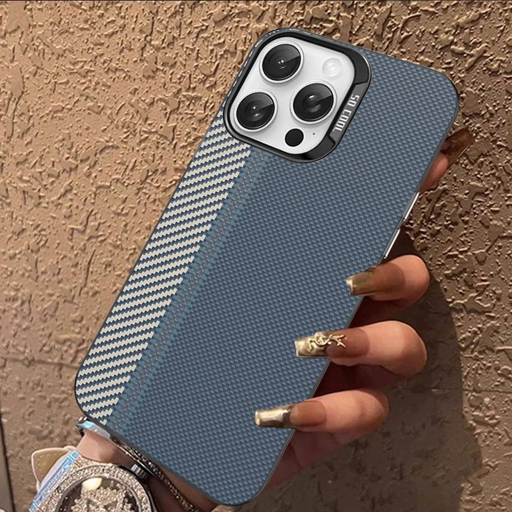 Fiber Texture Phone Cases For IPhone 17 16 15 14 13 12 11 Plus Pro Max Colorful Case