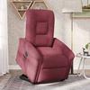VidaXL Fauteuil inclinable électrique rouge bordeaux tissu, chaise inclinable électrique, fauteuil électrique pour personnes 3303277