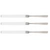 3pcs Makeup  Spatula Color Blending Stainless Steel Transparent Handle Nail Gel Spatula St
