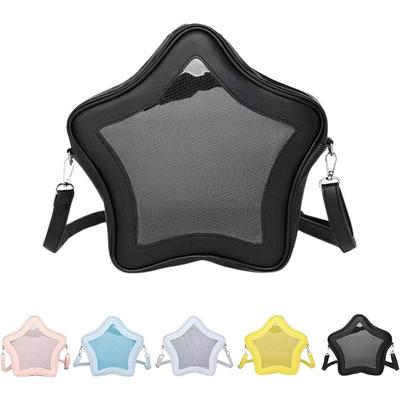 Sternförmiger Rucksack, wasserdichte Vordertasche, transparenter Rucksack, Umhängetasche, süße, coole, würzige Schultasche für Mädchen