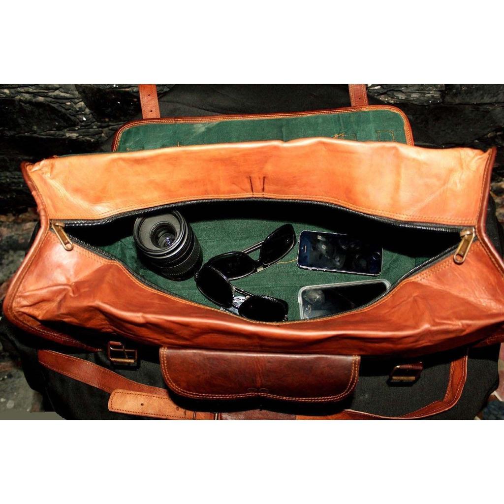 Große Herren-Reisetasche aus Leder im Vintage-Stil, für Wochenende, Fitnessstudio, Übernachtung, Reisetasche, NEU