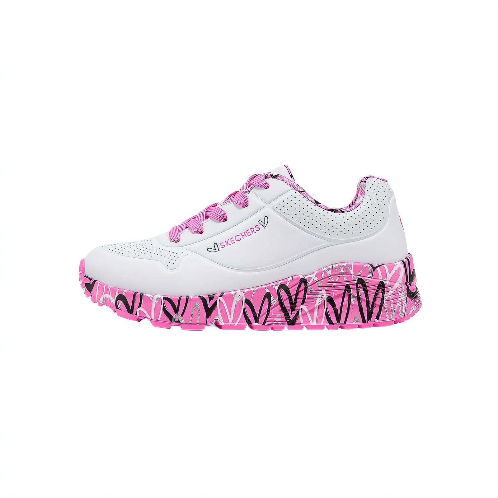 Skechers Kids Comfortable Versatile Casual Shoes Kids sneaker White Pink 314976L-WHP 35