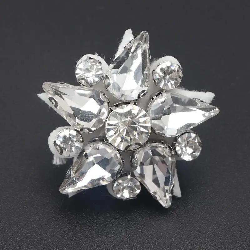 Luxurious Rhinestones Shoe Decoration Clips Colorful Gems Shoe Charms Pearl Sneaker Shoelaces Diamond Buckles Shoes Accesories