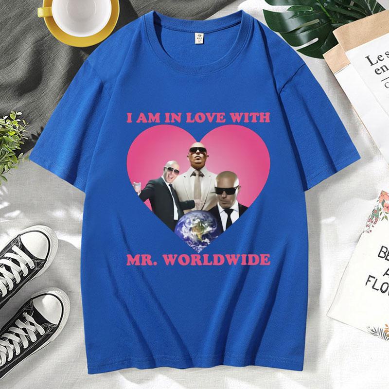 Divertenti Mr Pitbull in Tutto il Mondo C'ero Ci Sono Stato Grafica Magliette Abbigliamento Uomo Moda Estate Vintage Harajuku T-shirt Maschio