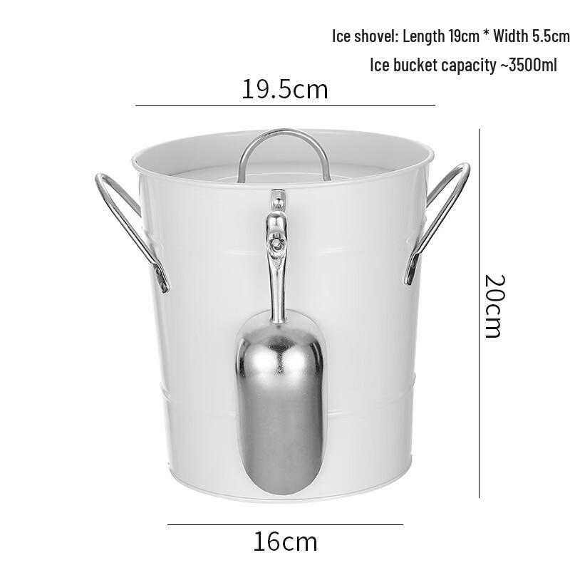 Stainless Steel Ice Bucket with Ice Scoop