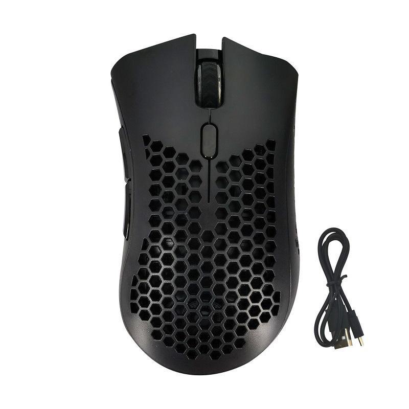 Wireless RGB Honeycomb Gaming Mouse – Ergonomic Design for Office and Gaming