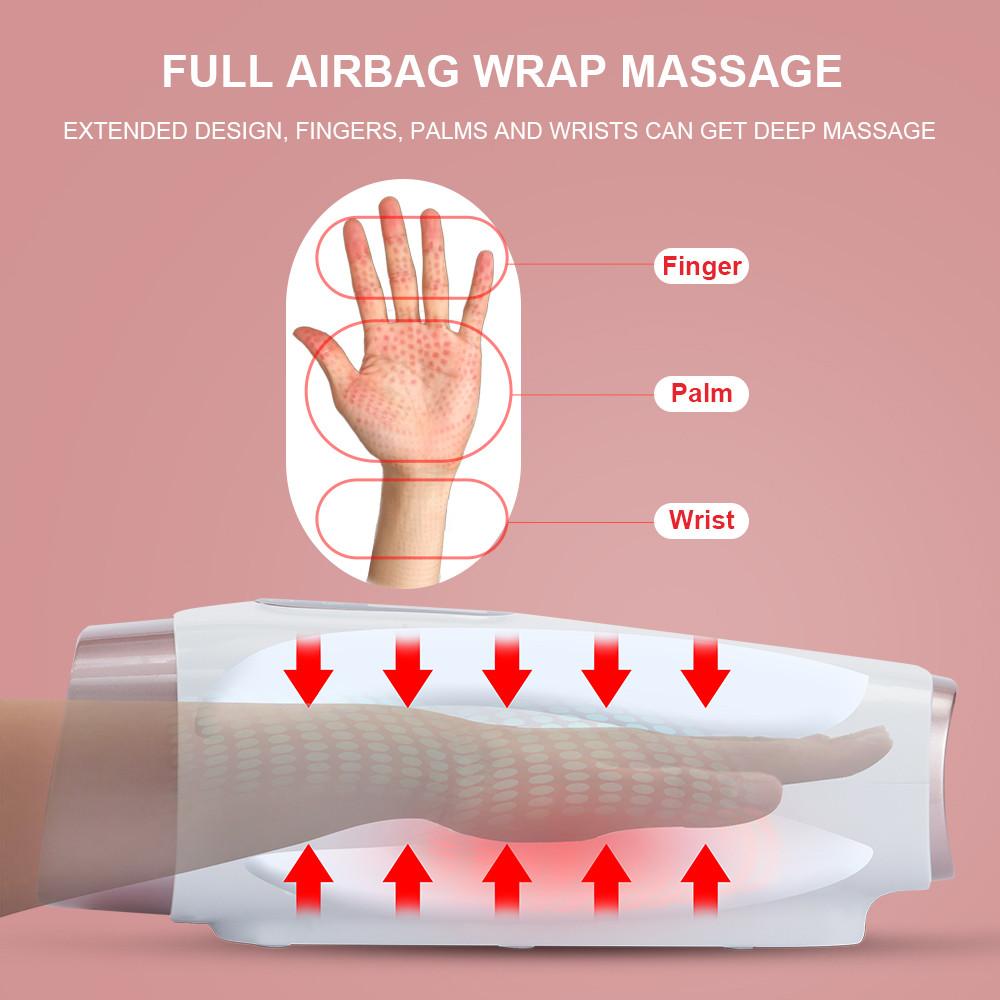 Air Compression Finger Massage Machine Electric Hands Massager Palm Finger Acupoint Wireless Massage Equipment