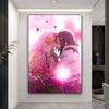 Anime Romance M-Mitsuri And O-Obanai Whitepaper Poster Waterproof Paper Sticker Coffee House Bar Aesthetic Art Wall Painting