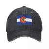 Colorado Mikey Vlajka Baseballová Čepice Klobouk Unisex Luxusní Ochrana proti Slunci Unisex Dámská