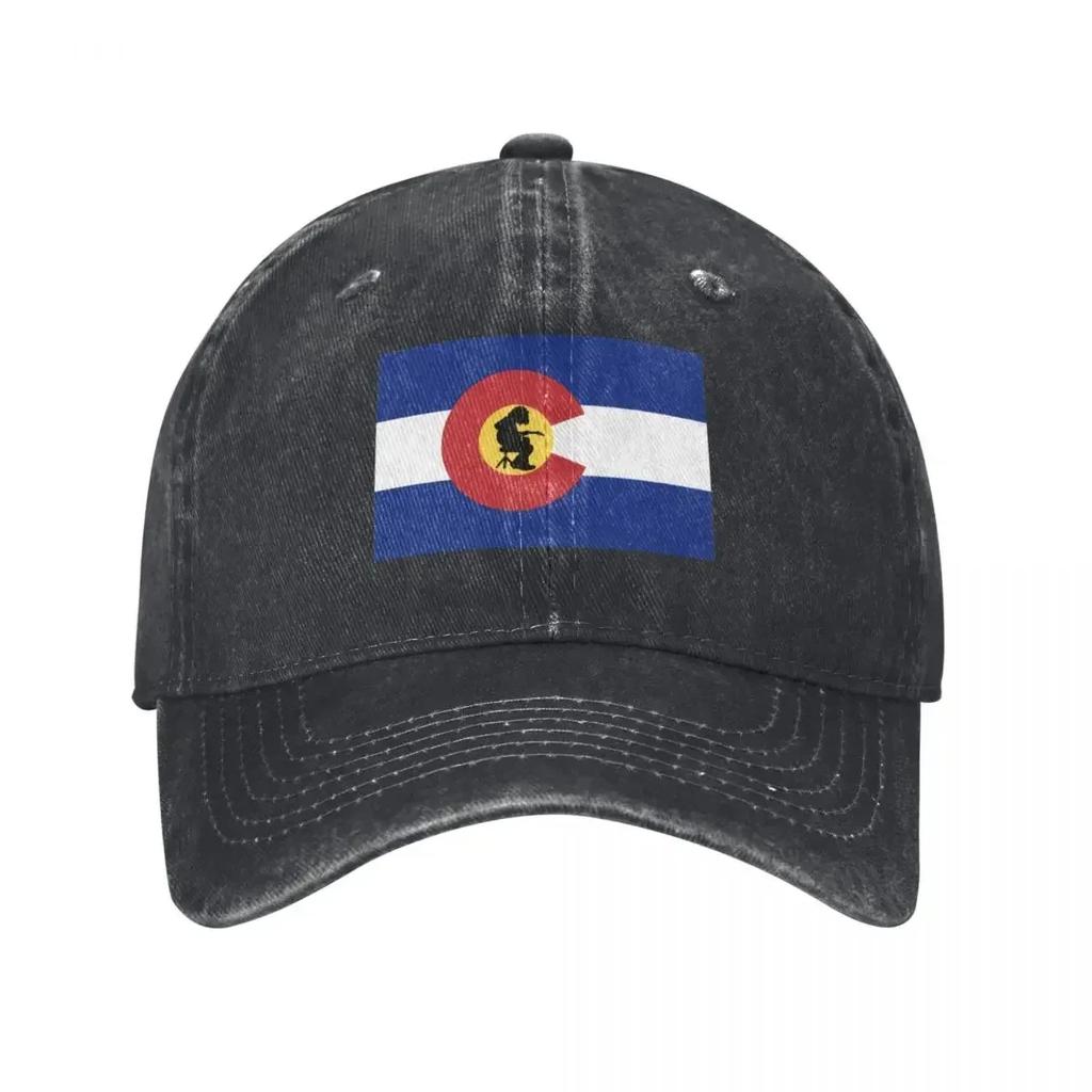 Colorado Mikey Vlajka Baseballová Čepice Klobouk Unisex Luxusní Ochrana proti Slunci Unisex Dámská