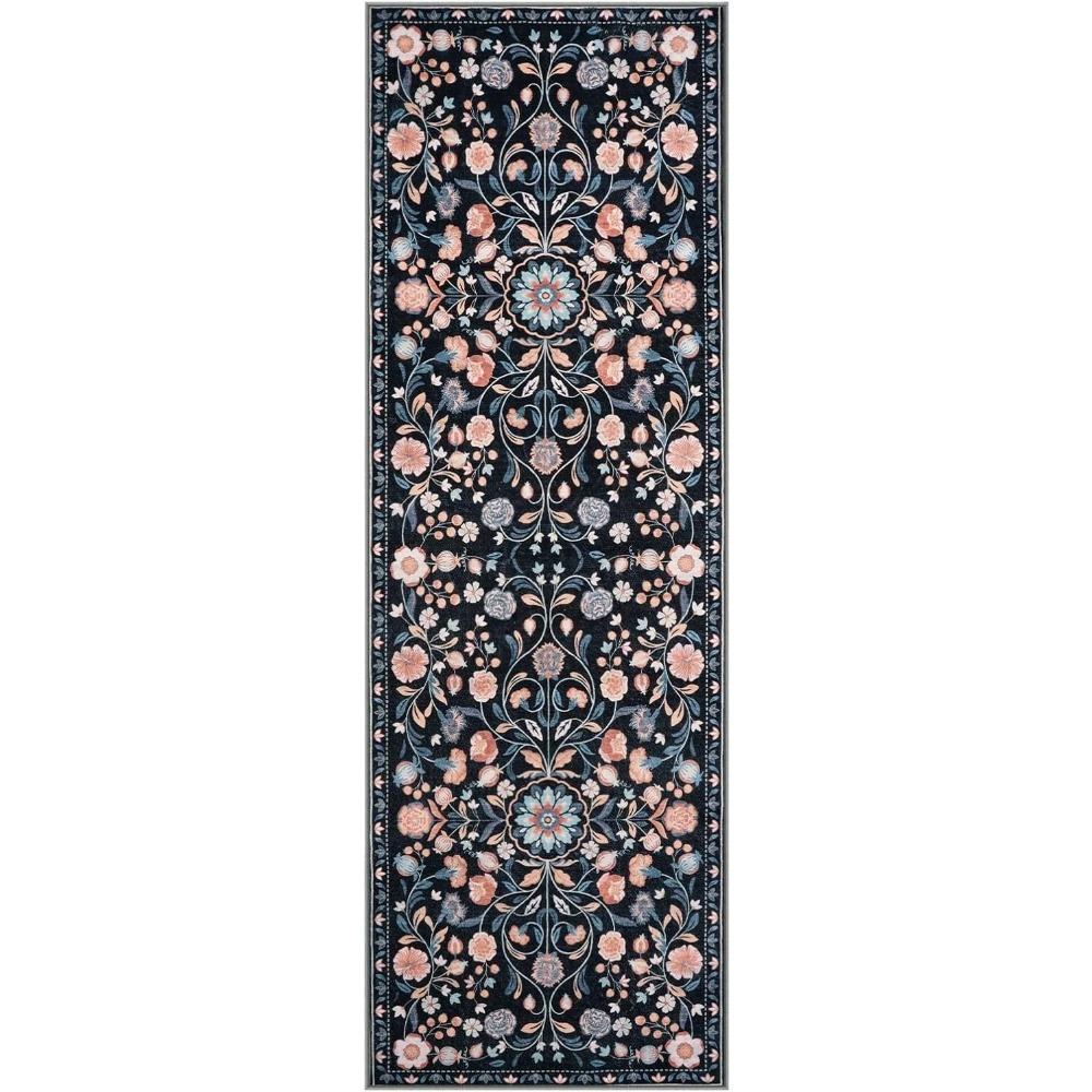 

Corridor Runway Carpet Long Runner Rug Flowers Plant Leaf Carpets Soft Machine Washable Floor Mat Hallway Home Decoration Rugs 50x160cm