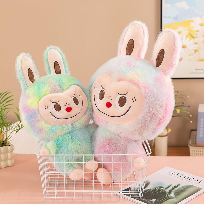 Adorable Colorful Plush Stuffed Bear Toy With Soft Dyed Mink Fabric In Multiple Sizes