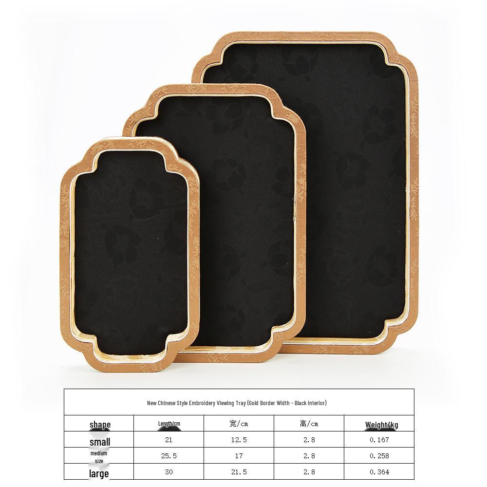 

National Trend Jewelry Display Tray for Jade and Ornament Storage Small 21*12.8*2.8cm
