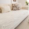 Luxurious Plush Non-Slip Sofa Mat Simple Modern Autumn and Winter Warm Sofa Towel Covers Nordic Solid Color Jacquard Sofa Cover