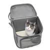 Przenośny dwuwarstwowy plecak dla kota o dużej pojemności z wieloma okienkami - oddychający, wygodny, składany i idealny do podróży.