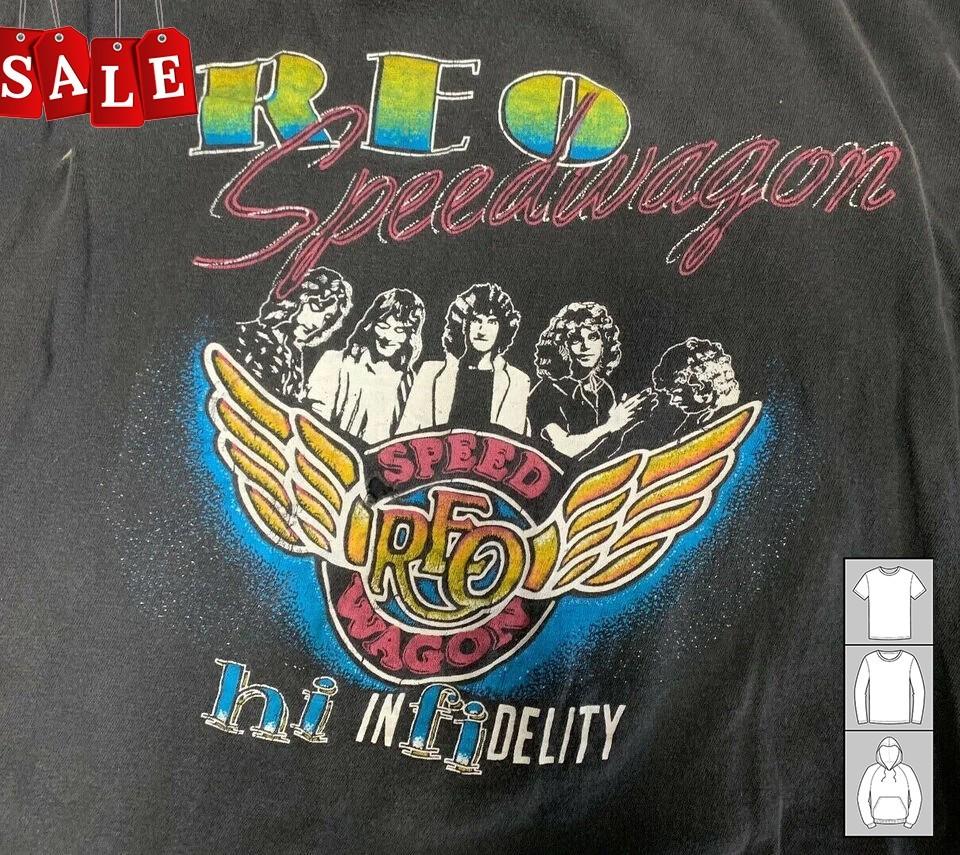

Hot REO Speedwagon High Infidelity Concert Gift For Fans Black S235XL TH890 Unisex T-Shirt M