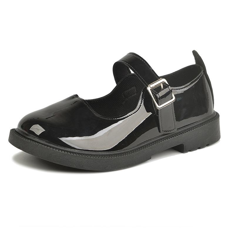 New single shoes J Mary Jane small leather shoes women's versatile retro platform spring and summer