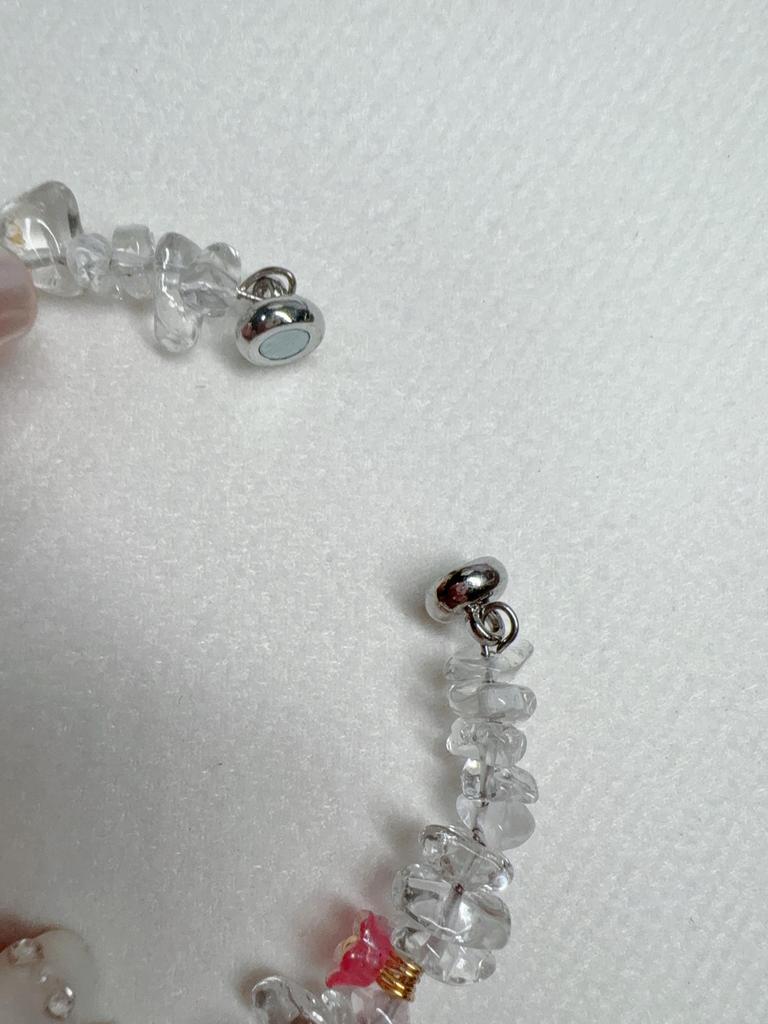 Handmade White Crystal Beaded Bracelet 2025 - Elegant Light Luxury Socialite Style
