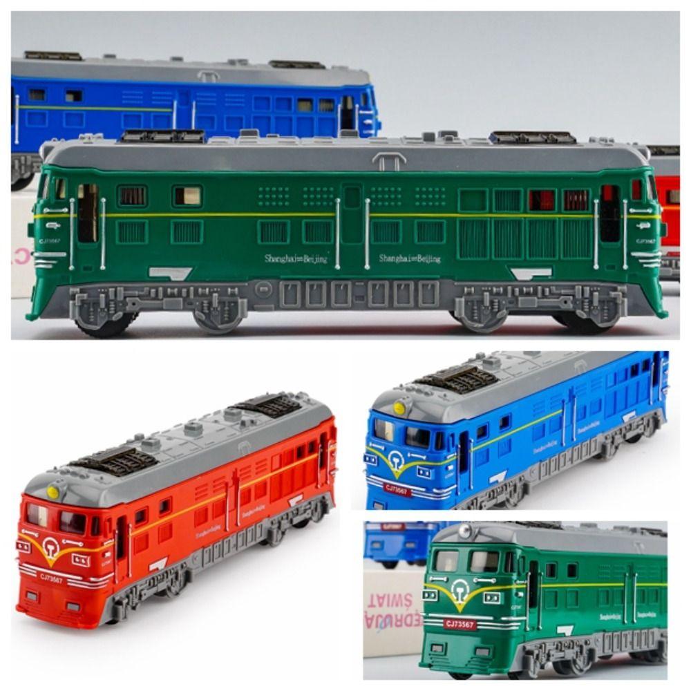Educational Inertial Train Model Simulation Scale Train Car Toys Rail Vehicle Toy  Children Gift