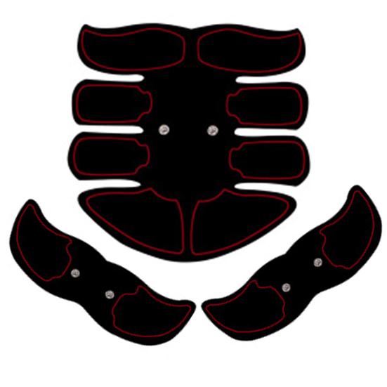 Abdominal Trainer Chargeable Training Device Faux Leather Unisex Fitness Training Gear for Abdomen