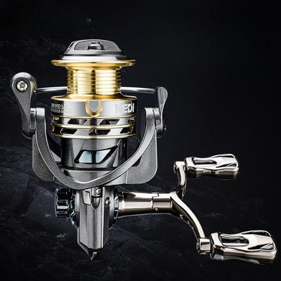Doppio bilanciere Canna da mare Canna da pesca Ruota da pesca No Gap Ruota che gira a conchiglia cava Ruota per pesci Ruota per lenza Accessori per attrezzi da pesca in metallo
