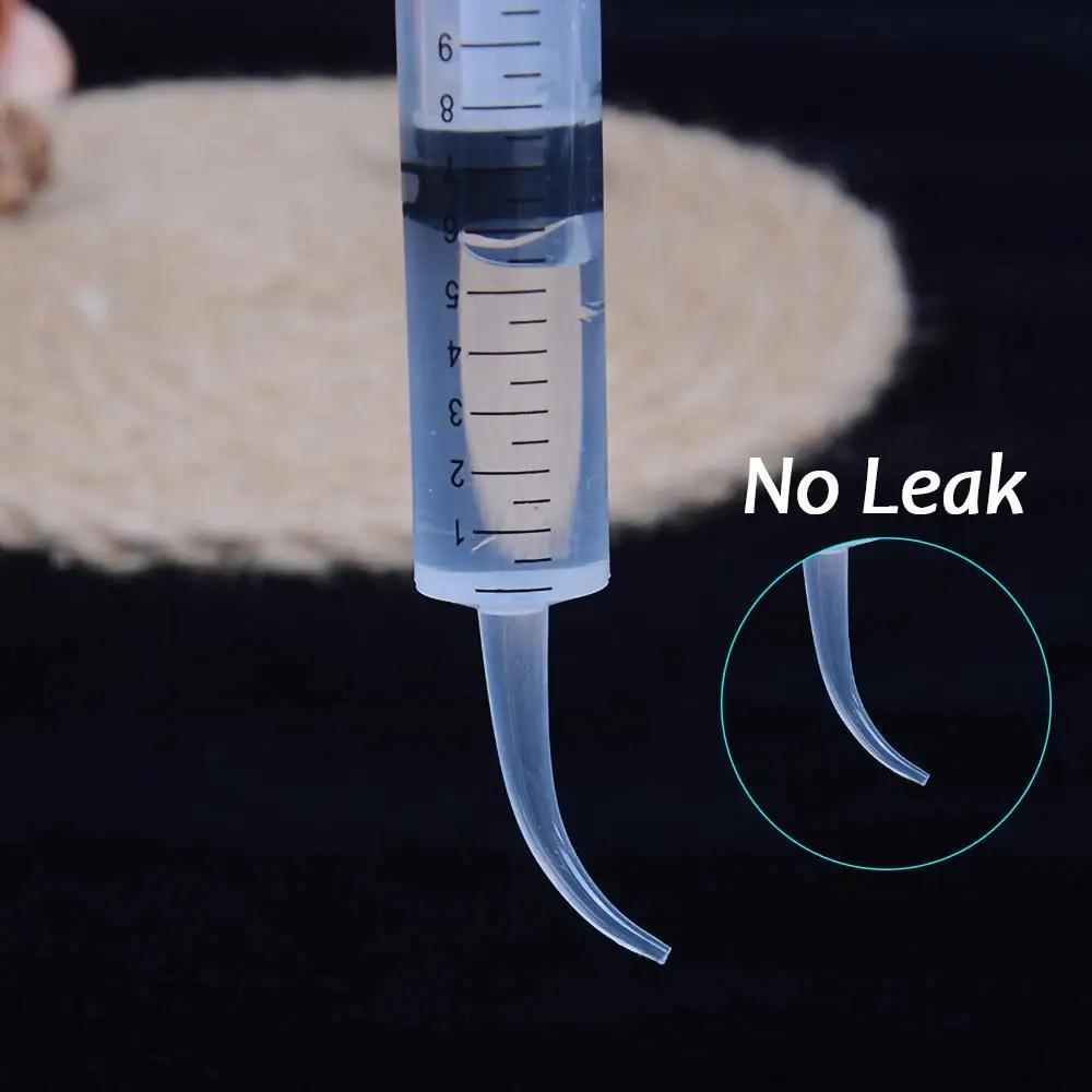 10 Pcs Dental Disposable Irrigation Syringe With Curved Tip 12CC for Dentist Use Dental Consumable Material