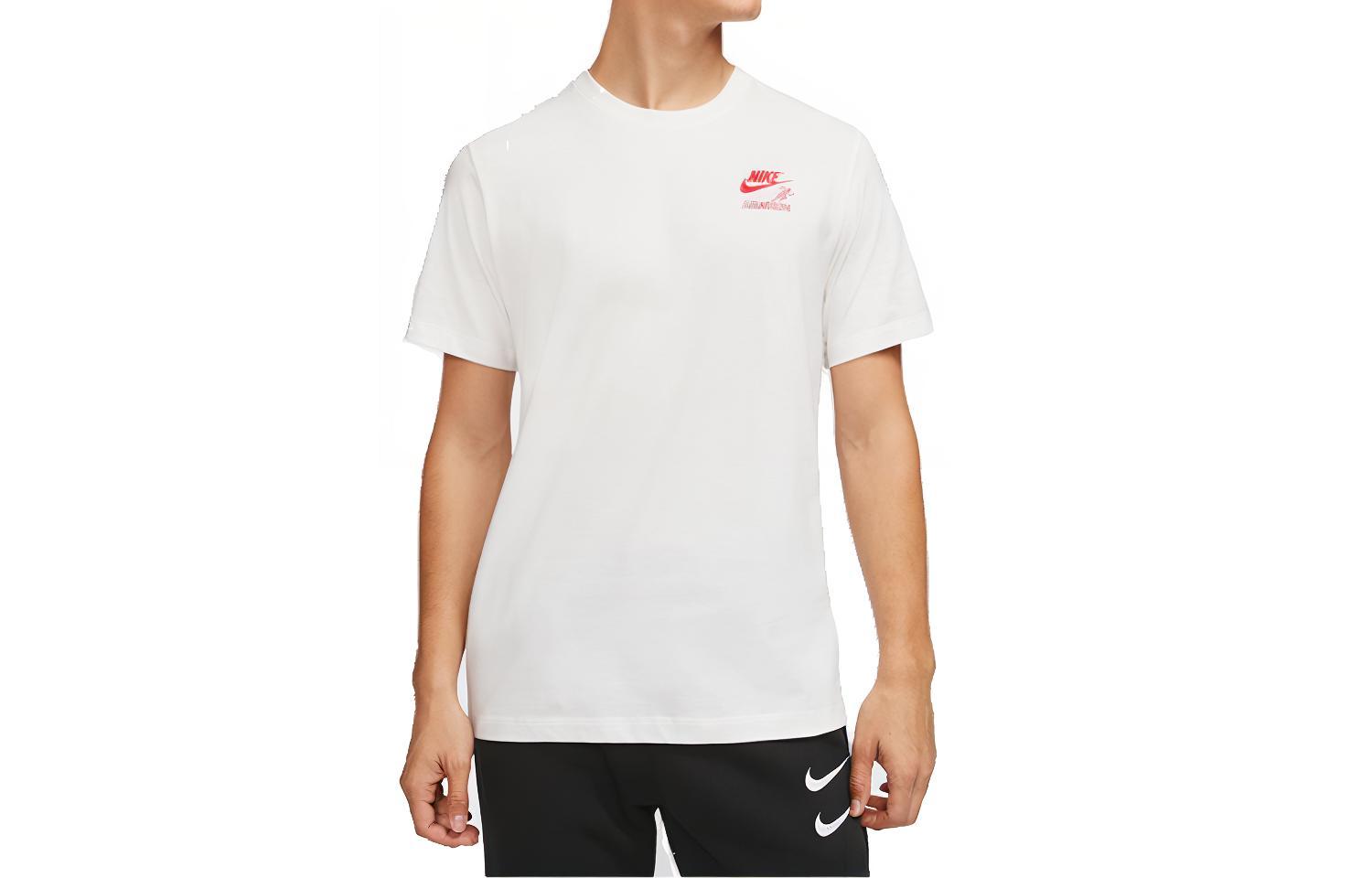 Nike T Shirts Men s Sail White Crew Neck Moderate Straight Fit CT6874-133 XL