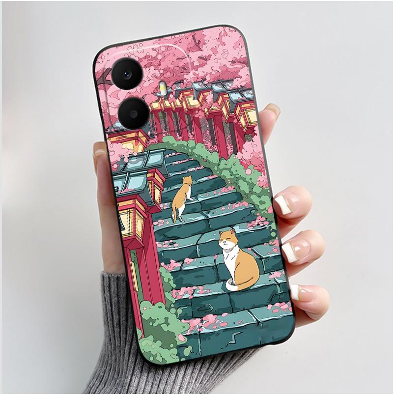Cute Case For TCL K70 4G / TCL K70 Power 4G Fundas Capa Printing Shell Protective Cover Soft Silicone Cartoon Phone Casing Coque