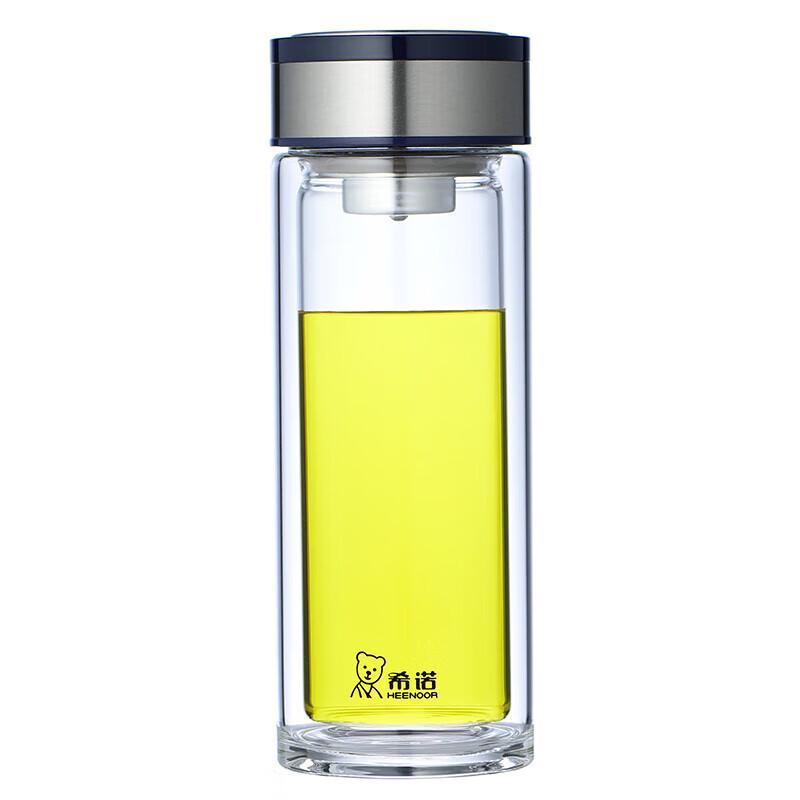 Heenoor Portable Double-Wall Glass Tea Tumbler