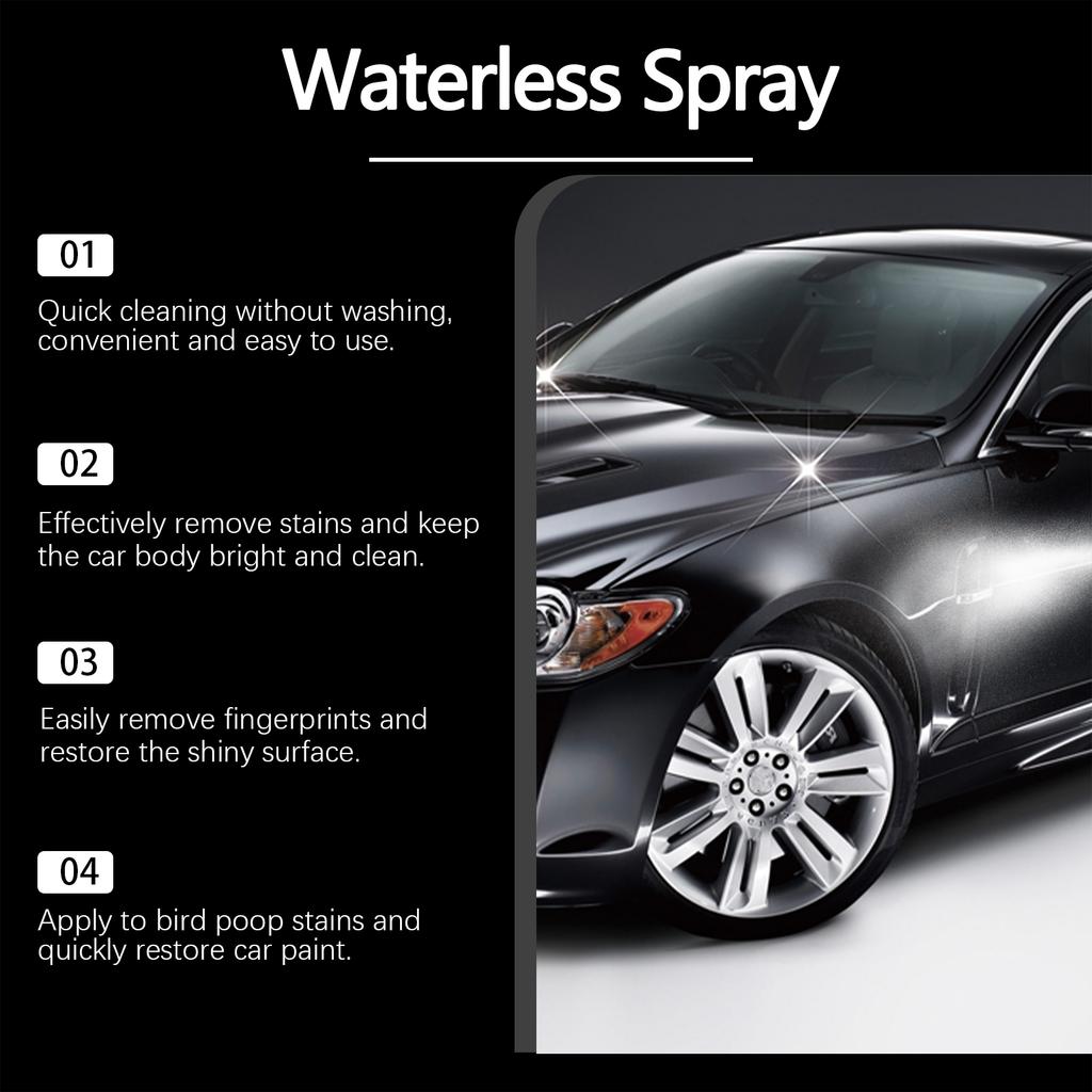 Wasserloser Autoreiniger-Spray Reinigt Schnell Die Karosserieoberfläche Entfernt Karosserieflecken Und Stellt Den Glanz Des Autos Wieder Her
