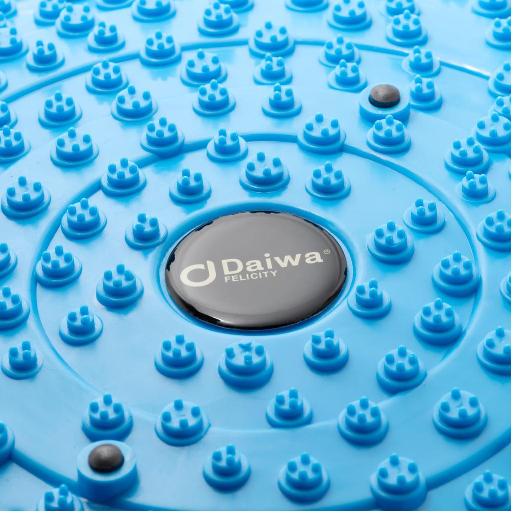 DAIWA FELICITY Foot Reflexology Disc Magnetic Foot Care Disc Diameter with 250 Refreshing Points 13-inch (Blue)