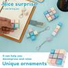 6Pcs Colorful Keyboard Fidget Toy Portable Keyboard Clicker Toy Funny Keypad Fidget Keychain Decompression Plaything for Adult
