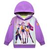 Girls Boys Hoodie Casual School Outdoor Sweatshirts For 2-12 Years Kids