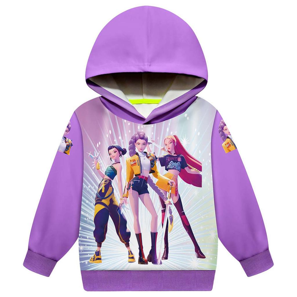 Girls Boys Hoodie Casual School Outdoor Sweatshirts For 2-12 Years Kids