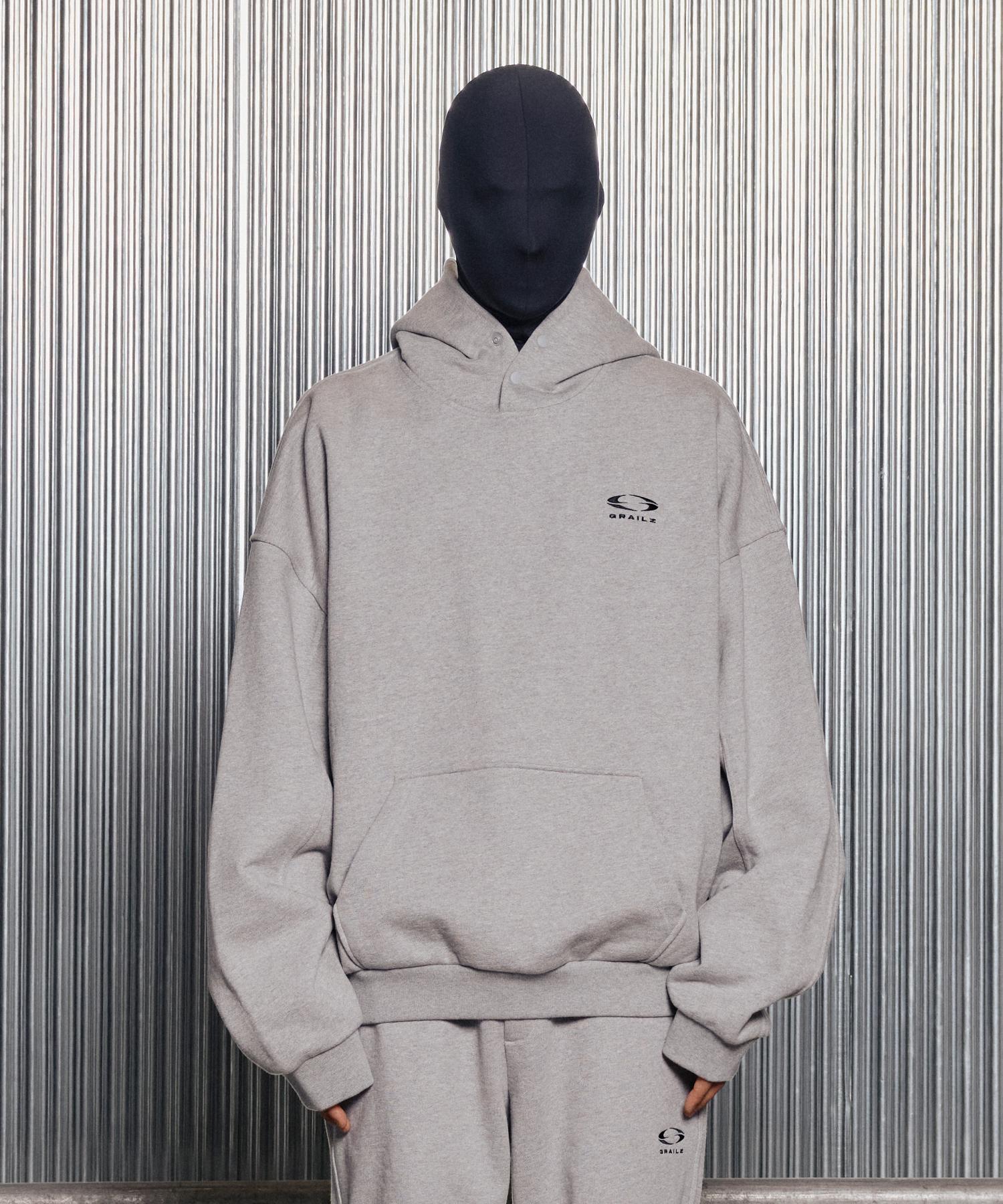 Grails Essential Oversized Hoodie [Melange Gray] 2