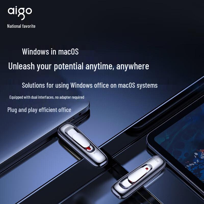 Aigo Z398Pro Dual-Interface USB3.2 Type-C SSD Flash Drive