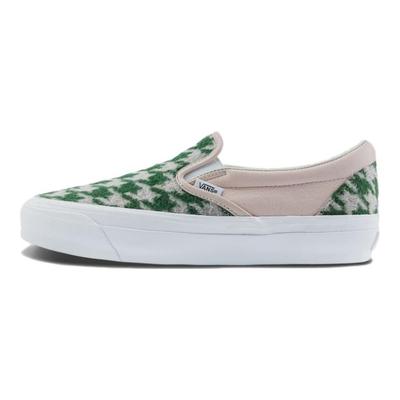 Premium Slip-On 98 Houndstooth Paketi - Pudra Pembesi Unisex Spor Ayakkabı VN000CSEYWC