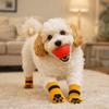 4PCS Soft Pet Foot Cover Elastic Dog Paw Protectors Cute Dog Anti-slip Socks  for All-Season