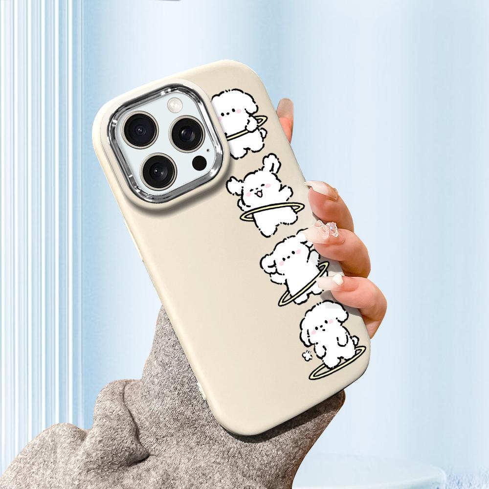 

Сплошной цвет с серебряным краем линзы, жирный корпус, мягкий жидкий силиконовый чехол из ТПУ, противоударный чехол для телефона для Huawei Honor iPhone Infinix Tecno Vivo iPhone 11 Pro Max белый