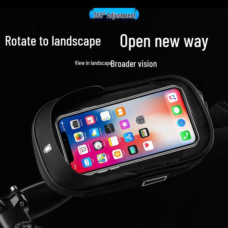 Waterproof Multifunctional Phone Holder Bag for Cycling & Motorcycling with Touchscreen Access