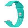 Correa de repuesto de silicona para Huawei Watch Fit 3 con hebilla plateada