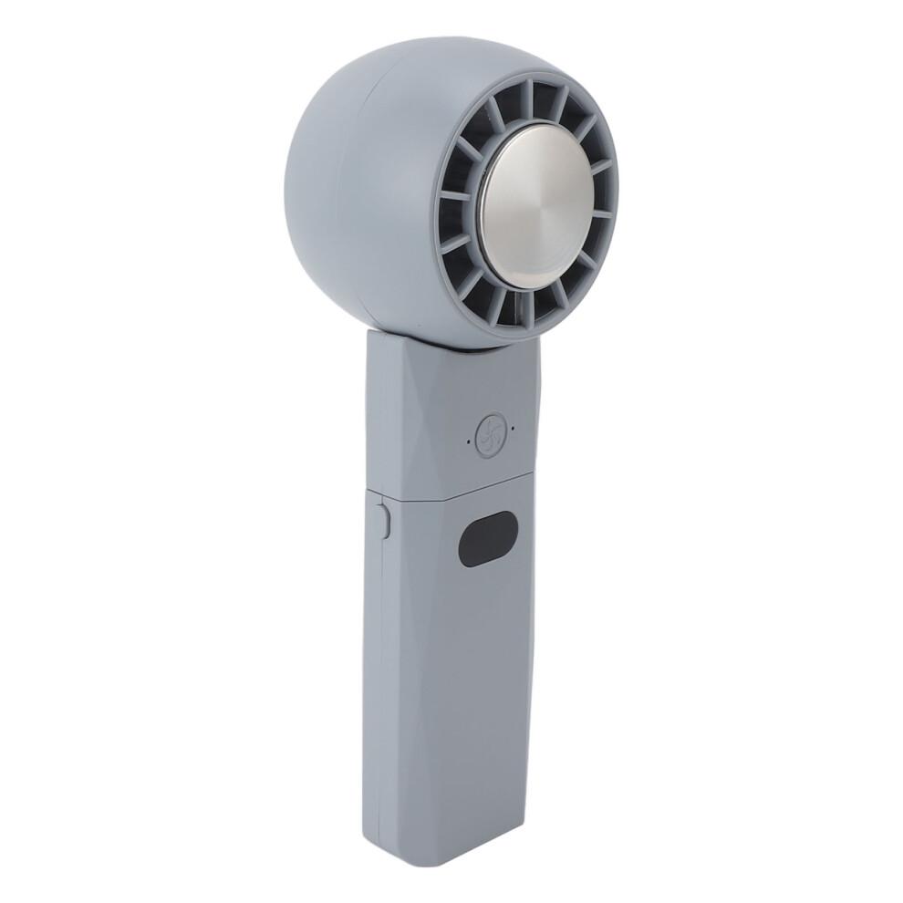 (Gräulich Blau) Faltbarer Handventilator 3 Geschwindigkeiten USB Wiederaufladbar Tragbare Kühlung