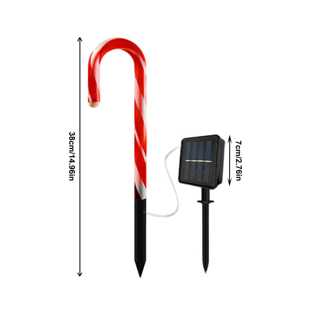 Solar Cane Light LED Waterproof Battery Lawn Christmas Decoration Light