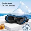 YFONG Weighted Sleep Mask, Women Men 3D Blocking Lights Sleeping Mask (4.2oz/120g), Pressure Relief Night Sleep Eye Mask with Adjustable Strap, Eye