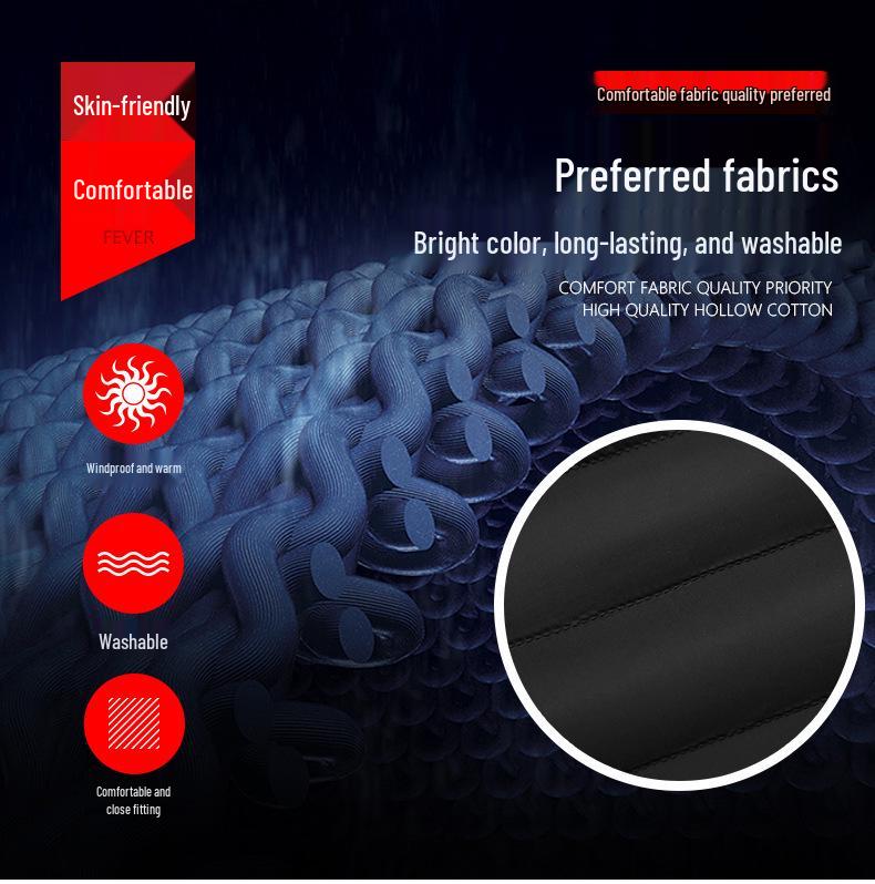 Dual-Control Hooded Heated Jacket with Three-Speed Intelligent Temperature Heating