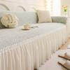 Velvet Sofa Cover With Elegant Texture, Tailored Couch Cover And Anti-Slip Sofa Slipcover For Home Décor