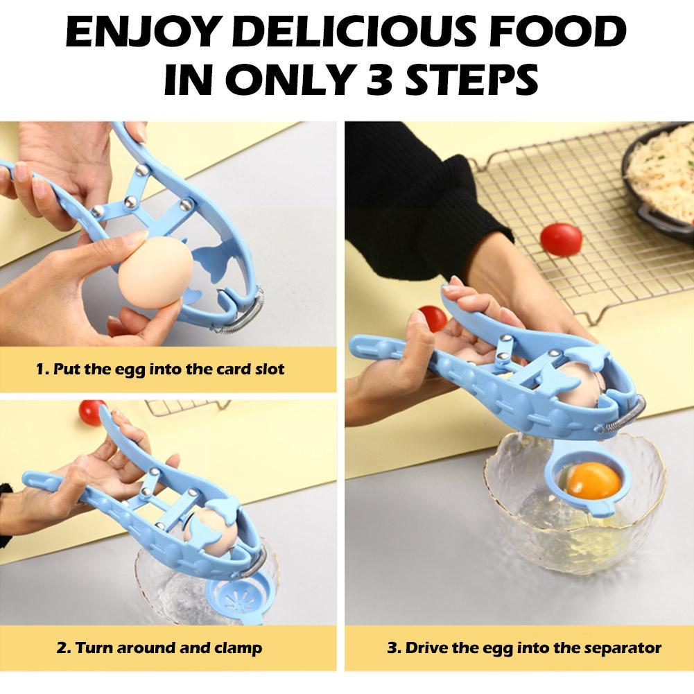 Deschizător Ou Manual Multifuncțional din Oțel Inoxidabil pentru Copt Gălbenuș Albuș Crăpător Bucătărie Casă Gadgeturi/Instrument /Accesorii Inovatoare
