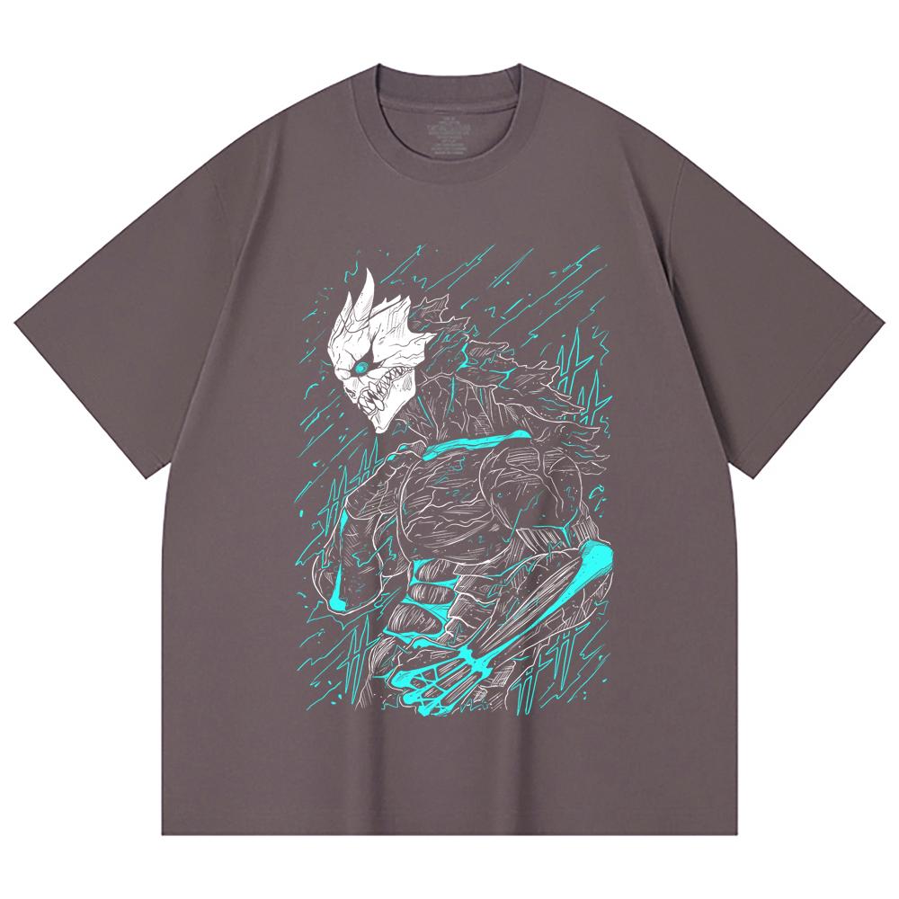230 Gsm 100% Cotton Kaiju No 8 V8 Kafka Print Unisex Heavy Cotton T Shirt