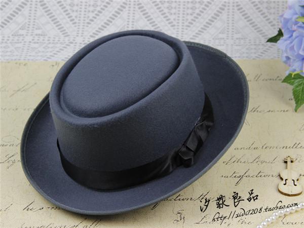 British Retro Woolen Big Eave Hat, Dome Big Edge Top Hat, Sun Hat, Children'S Magic Hat
